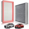 Engine And Cabin Air Filter Kit For Hyundai Accent 2018 2022 Kia Rio 2023 Replace Ca12296 Cf12058 97133 F2000 28113 H9100 