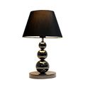 Elegant Designs Lt1022-blk Pearl Black Metal Three Tier Ball Lamp 
