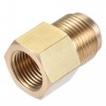Uxcell Brass Pipe Fitting 1 2 Sae Flare Male 3 8 Female Thread Tubing Adapter Connector For Air Conditioner Refrigeration 2pcs