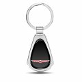 Ipick Image For Jeep Trailhawk Black Dome Chrome Metal Teardrop Key Chain Keychain Official Licensed