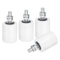 4pcs Slide Gate Guide Roller 2 Dia X 2-3 8 Length Nylon Rollers Support Assembly Universal Sealed Ball Bearing Rolling Guider 