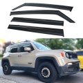 Premium Black Trim Clip-on Window Visor Rain Guard Wind Deflector Made To Fit And Compatible With Renegade 2015-2020 All Models