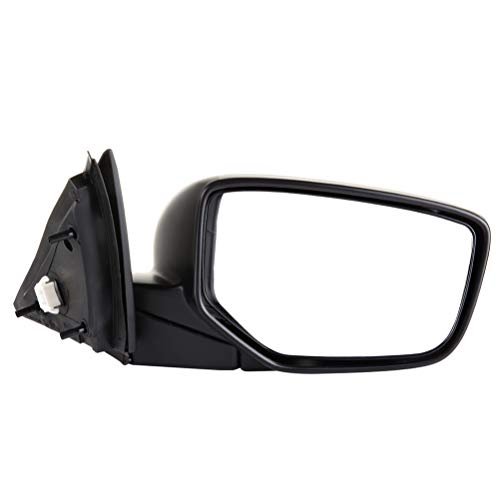 Black Passenger Side View Mirror Smooth With Power Adjustment Manual Fold Non-heated Compatible For 2008-2012 Honda Accord