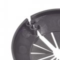 Uxcell Pipe Cover Decoration 30mm-50mm Pp Plastic Escutcheon Water Drain Line Black 4pcs