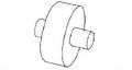 Sliding Window Replacement Roller Nylon Wheel With Fixed Axle 7 16 Diameter Package 