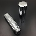 Cross End Style 7 8 In Hand Grips For Suzuki Kawasaki Honda Yamaha Street Bikes Chrome Aluminum Motorcycle Handlebar 
