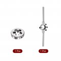 Uxcell M4-m6 Round Die Stock Handle Wrench Holder Zinc Alloy Carbon Steel 1 2-28 Unef Tool
