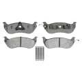 Rear Disc Brake Pads For Mercury Grand Marquis 1996 2002 Semi Metallic High Dust Rating Wear Sensor And Shims Included Bonded 