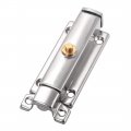 Uxcell Door Flush Bolt 4-inch Stainless Steel Security Sliding Barrel Latch Lock With Spring Switch 2 Pcs
