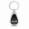 Nissan 350z Black Dome Chrome Metal Teardrop Key Chain Keychain Official Licensed