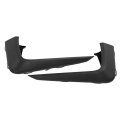 Front Upper Bumper Cover Molding For Honda Pilot 2019 2020 2021 2022 Driver And Passenger Side Pair Textured Black Plastic 