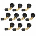 Uxcell 10pcs Pvr70 Tire Valve Stem 120 Degree Snap-in Rubber Base For Car Motorcycle Tubeless Rims