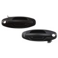 Front Exterior Door Handle Pair For Hyundai Santa Fe 2001 2002 2003 2004 2005 2006 Driver And Passenger Side Textured Black 