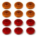 Dream Lighting 12v Dc 2 5inch Round Led Side Marker Lights For Automotive Rv Trailer Truck Clearance Indicator Front Rear 6 