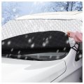 Aluminum Film Car Windshield Snow Cover With Rear View Mirror 4 Layer Thickened Front For Ice And Winter Essential Automotive 