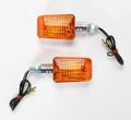 Ks Technologies Dot Approved Halogen Mini-stalk Turn Signals Chrome W Amber Lens Finish 25-7502 
