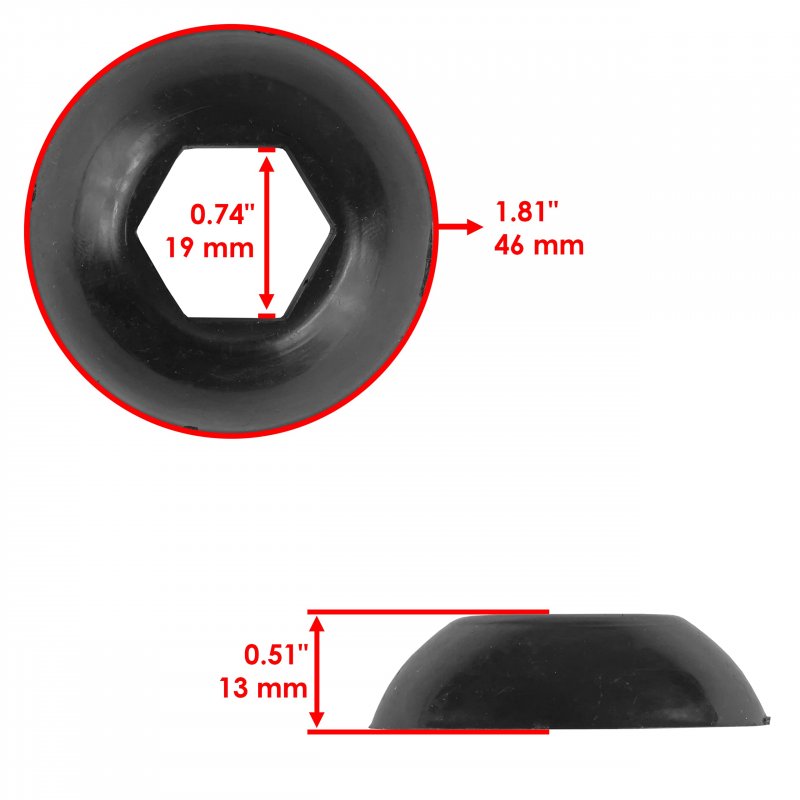 Caltric Front Strut Bottom Pivot Ball For Polaris Ranger 48v Ev Midsize 2013-2021
