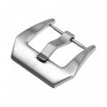 Watch Strap Clasp Replacement Stainless Steel Frosted Pvd Buckle Silver Tone For 18mm Width Bands 