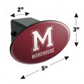 Morehouse College Primary Logo Oval Tow Hitch Cover Trailer Plug Insert 2