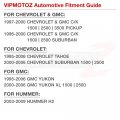 Vipmotoz Full Blue Led Interior Door Panel Courtesy Lights Compatible With 1995-2006 Tahoe Suburban Yukon Avalanche Silverado