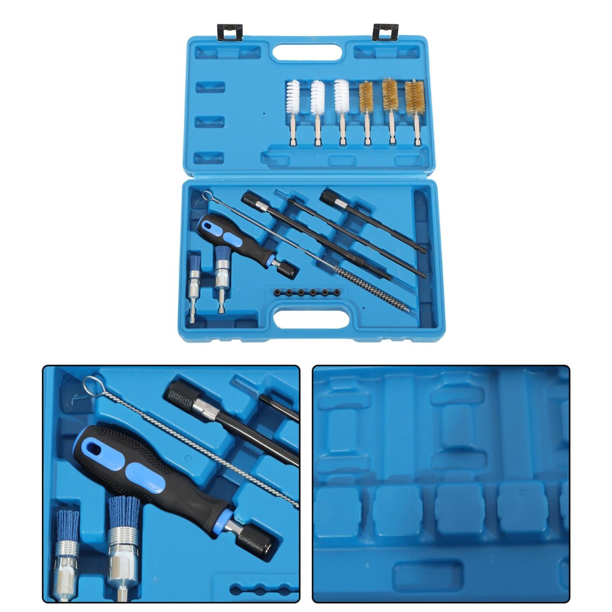 19pcs Diesel Engine Injector Seat Brush Tool Replacement For Most Applications