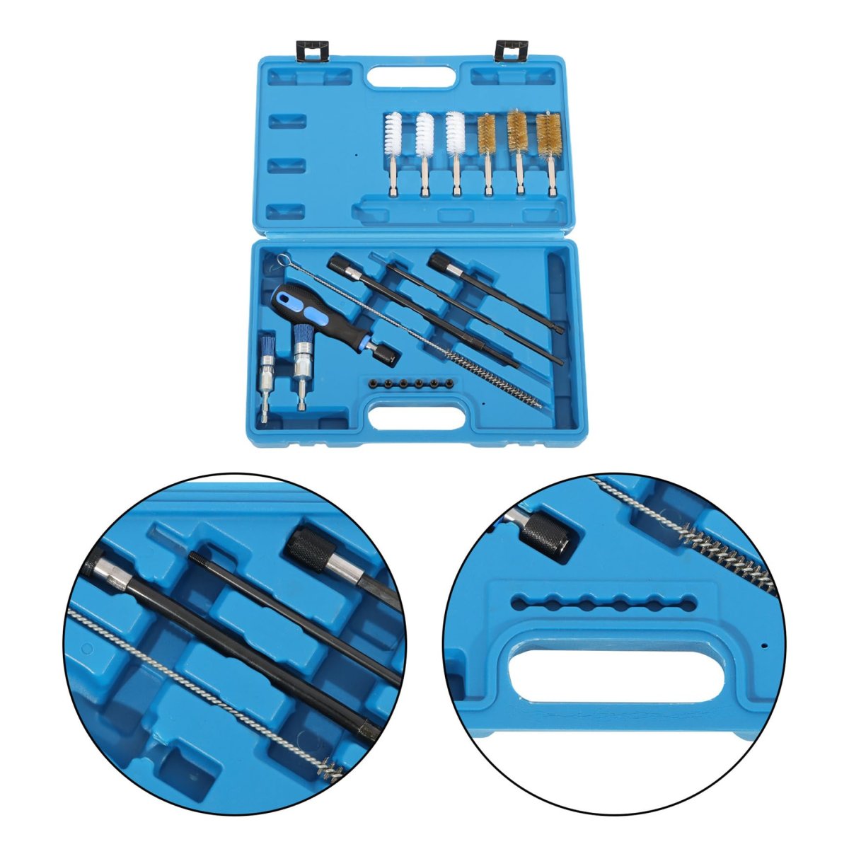 19pcs Diesel Engine Injector Seat Brush Tool Replacement For Most Applications