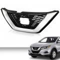 G-plus Front Upper Grille Assembly Chrome Compatible With Nissan Qashqai Rogue Sport 2020 2021 Ni1200320 623106mr0a