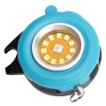 Keychain Flashlight Aluminum Alloy Portable Led Torch With Rgb Modes Emergency Light For Camping And Car Repair Blue