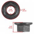Caltric 4x Front Wheel Hub Nut Compatible With Yamaha Yfz450 Yfz450v Yfz450r 2006 2007 2008-2013