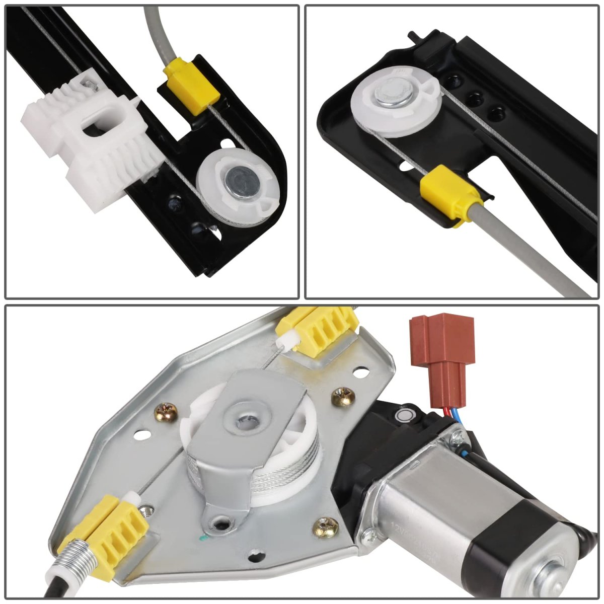 Front Power Window Regulator With Motor Assembly For Chrysler Town And Country Dodge Plymouth Grand Voyager 1996 To 2000