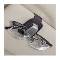 Sunglasses Holders For Car Sun Visor Eyeglasses Hanger Mounted With Ticket Card Clip Magnetic Leather Glasses Holder Auto 
