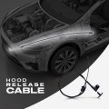 Hood Release Cable For Gmc Jimmy 1990 1991 Black Plastic And Metal With Handle Replacement 14039963 Wlx Hu Gmf520 Cl360a51