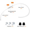 4 Pcs Universal Brake Fluid Deflerator Kit One-way Check Valve Bleed Hose Hydraulic System Bleeding Tool For Car Motorcyle