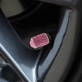 8 Pack Universal Diamond Crystal Valve Cap For Cars Trucks Bikes Motorcycles Bicycles Accessories Pink 2 1 4cm