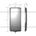 2 Pcs Rear View Main Door Mirror Heated Stainless Fit Peterbilt 335 340 357 382 385 386 325 330 348 388 389 365 367 377 359 375