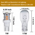 Huttuubudu Led Landscape Light Bulbs 1w 12v Yellow White 2200ki 7w Low Voltage Equivalenti Wedge Base T5 Malibu Garden 8 Pack