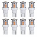 Huttuubudu Led Landscape Light Bulbs 1w 12v Yellow White 2200ki 7w Low Voltage Equivalenti Wedge Base T5 Malibu Garden 8 Pack