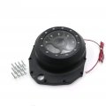 Httmt- Black W Green Led Engine Clutch Cover Compatible With 1999-2020 Suzuk Gsxr1300 Hayabusa P N Mt313-001a-bk