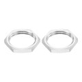 G1 Pipe Fitting Hex Thin Lock Nut Locknut Female Fastening For Plumbing 304 Stainless Steel 2pcs 