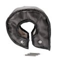 Hiwowsport Carbon Fiber Turbo Blanket T6 Cover Turbocharger Heat Shield Fastener Springs For 