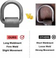 Weld On D Ring Aspligo Heavyuty Trailer Truck 4-pack Tie Down Anchor 1 2 Stake Pocket D Forged Steel D-rings With Welding Clip