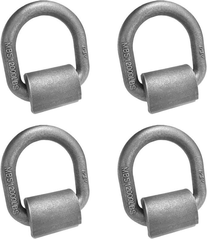 Weld On D Ring Aspligo Heavyuty Trailer Truck 4-pack Tie Down Anchor 1 2 Stake Pocket D Forged Steel D-rings With Welding Clip