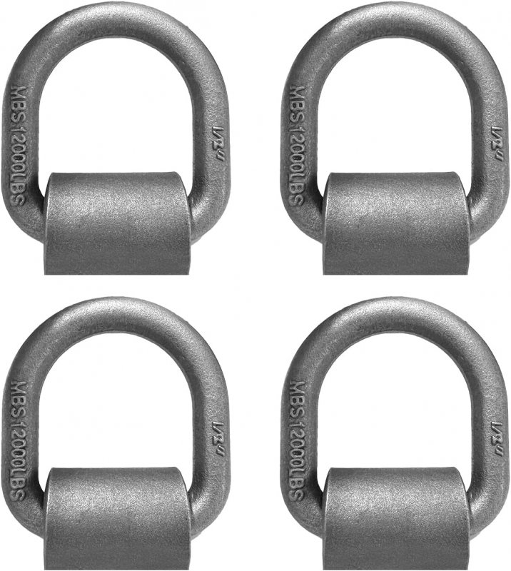 Weld On D Ring Aspligo Heavyuty Trailer Truck 4-pack Tie Down Anchor 1 2 Stake Pocket D Forged Steel D-rings With Welding Clip