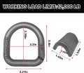 Weld On D Ring Aspligo Heavyuty Trailer Truck 4-pack Tie Down Anchor 1 2 Stake Pocket D Forged Steel D-rings With Welding Clip