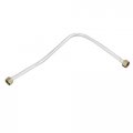 435mm Length Aluminum Air Compressor Exhaust Tube Replacement Silver Tone 
