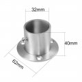 Uxcell Wardrobe Pipe Bracket 32mm Dia Wall Mount Hanging Rail Rod Support Socket 10pcs