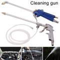 High-pressure Car Air Power Engine Cleaner Gun Wash Sprayer Degreaser Tool With Plastic Hose Siphon Spray Cleaning Kit A Silver