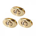 3 Sets Oval Purses Twist Lock 37mm X 23mm Clutches Closures For Diy Bag Making Light Gold 