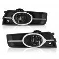Chrome Smoke Oe-style Front Fog Light Driving Lamp Assembly For 2011-2014 Chevy Cruze Limited Model Bezel Universal Wiring 