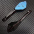 Dartsz For Suzuki Gsx750 Gsxs750 Gsxs1000 2015-2022 Motorcycle Cnc Aluminum Rearview Mirrors Universal Blue Anti-glare Glass